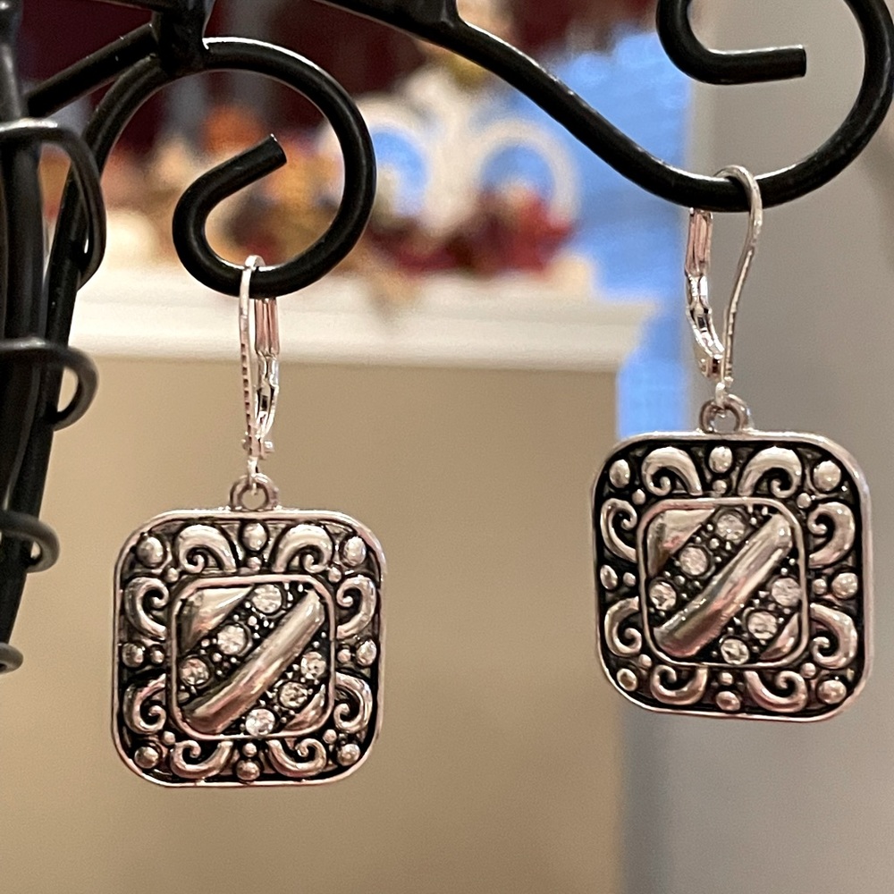 Square▫️Silver Earrings